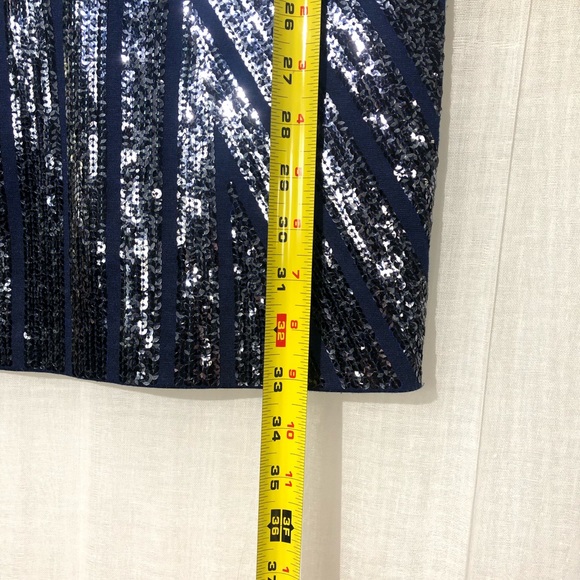 Stretch sequin blue bcbg dress - Picture 6 of 6